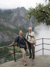 My dad and I- he was my "colleague" on this hiking adventure!